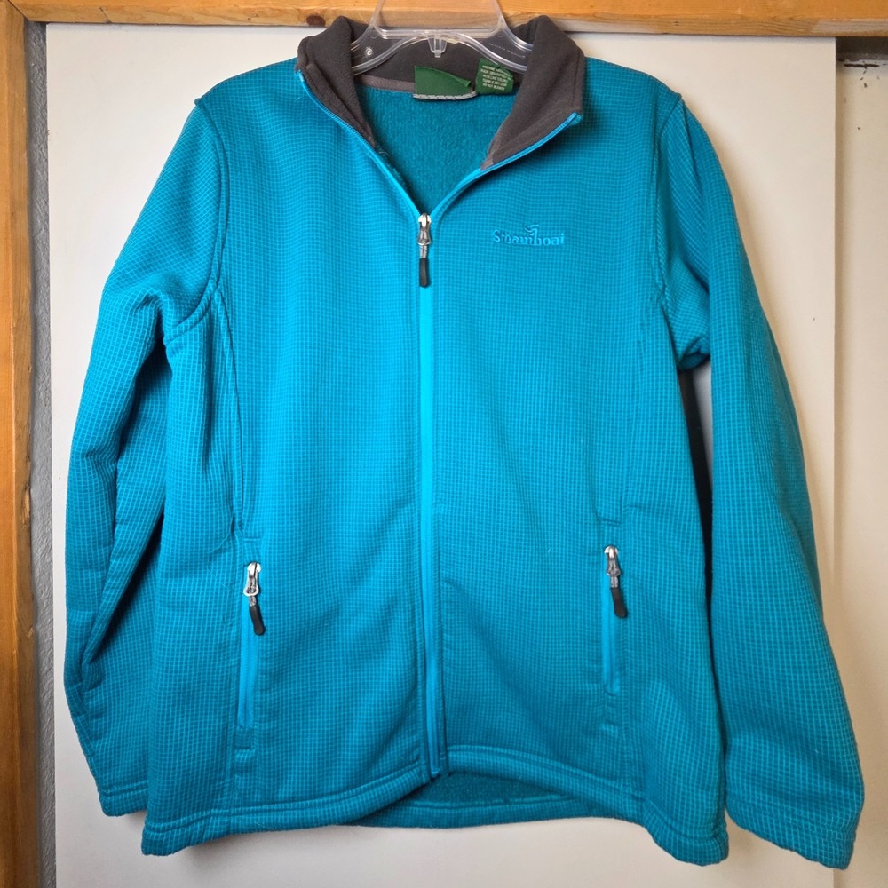 Stillwater Supply Co Women's Steamboat Fleece Jacket Blue Zip Size XL Cozy Warm